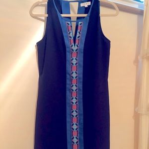 Navy blue detailed sundress